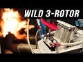 3-rotor 20B PP rotary engine dyno | The Silver Bullet