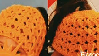 ايس كاب كورشيه لبنوتك فى الشتا غرزة سهلة جدا للمبتدئين crochet #cab#crochet #very #روعة#very eazy👲
