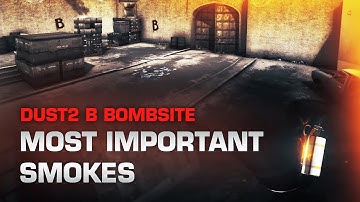 CS:GO Dust2 - B Bombsite smoke guide (CT & T side)