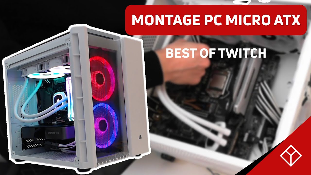 Montage PC Gamer Micro-ATX Noir & blanc ! (best of Twitch) 