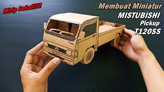 Cara Membuat Miniatur Mobil Pick Up Mistubishi T120SS | Ide Kreatif