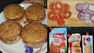 Aloo Tikki Burgers | Veg Burgers || Burger Recipe | Burger