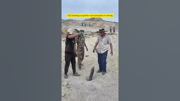 CO2 blasting is used for rock extraction in mining #co2blasting #mining #co2rockblasting #blasting