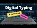 Digital typing sound effect