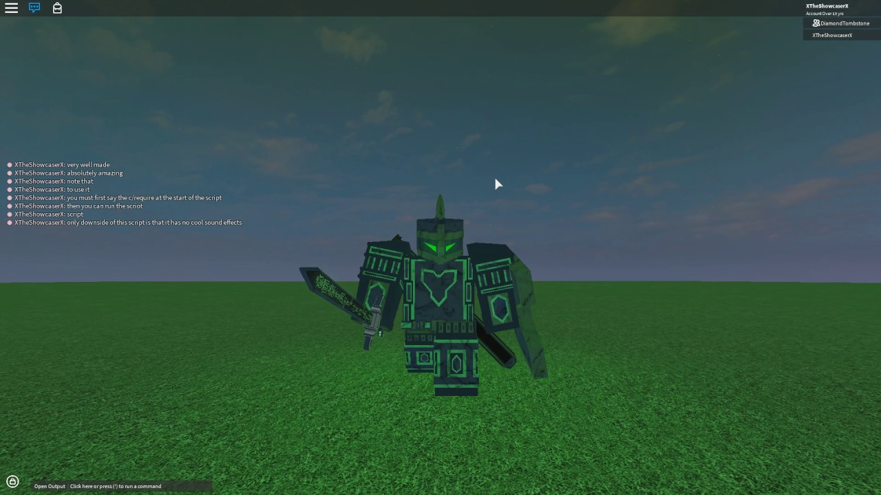 Roblox Script Showcase Episode 451 Viridis Super Strong Armor By Dark Eccentric - roblox voidacity s script builder flash script link in the