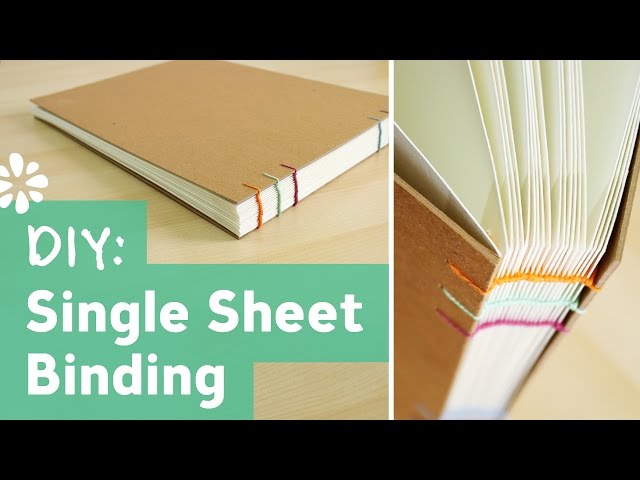 DIY Single Sheet Bookbinding Tutorial