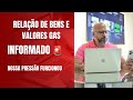 Relação de valores e bens que vão para a falência.