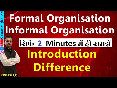 Formal and Informal