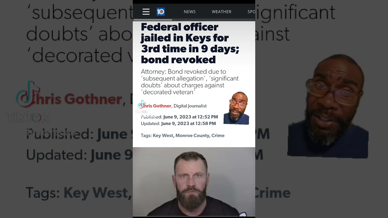 ⁣Federal Officer arrested for 3rd time in 9 days. #florida