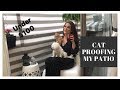 DIY Cat Proofing My Patio making a Catio