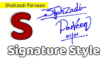 ✅ Shahzadi Parveen Name Signature Request done