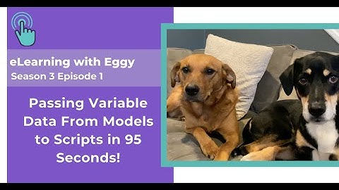 eLearning with Eggy: Season 3 Ep.1 Passing Variable Data From Models to Scripts in 95 Seconds!