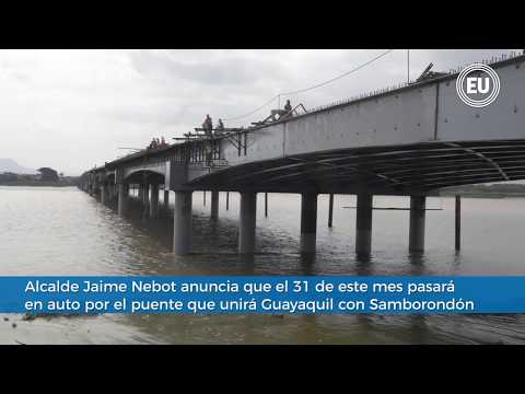 Nuevo puente que unirá Guayaquil con Samborondón esperará a que los accesos estén listos