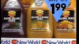 Coles New World - Putting The Value Back In Your Dollar - 1990