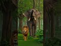🦁 जंगल का सबसे बहादुर दोस्त | Hindi Moral Story for Kids | Jungle Animal Cartoon Story#shorts