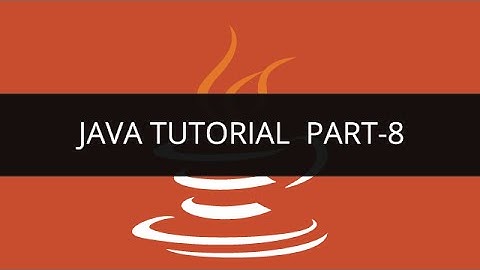 Java Tutorial - 8 | Edureka