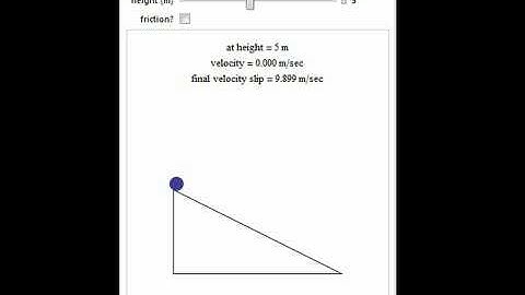 Effect of Friction on Ball Rolling Down a Ramp