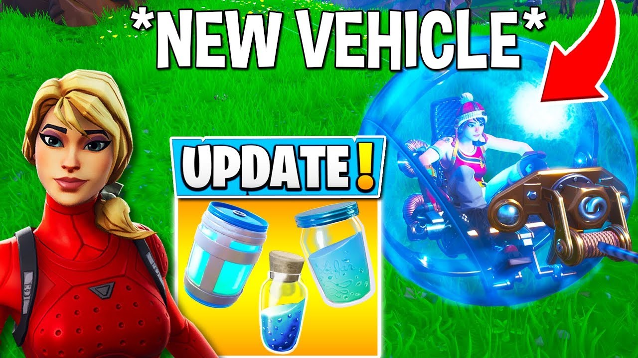 *NEW* FORTNITE UPDATE! "BALLER" VEHICLE, HEALING ANIMATIONS + SKIN