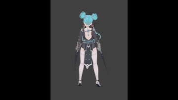 [Blender] Anime girl 3D model