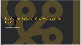 CRM 101 for Small Business Owners (featuring Zoho CRM)
