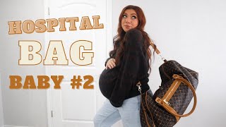 What's In My HOSPITAL BAG! Baby #2 Labor \& Delivery 2021