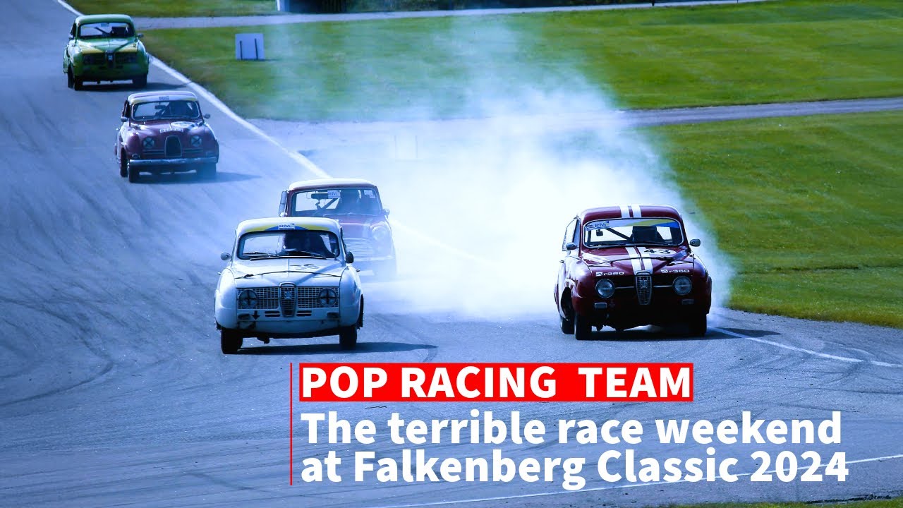 The terrible race weekend att Falkenberg Classic 2024, Saab 2-stroke, POP Racing, 1000-cupen