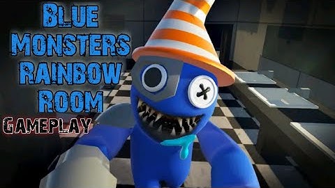 Blue Monsters Rainbow Room Gameplay II Blue Monsters Game II Blue Monster rainbow Room game
