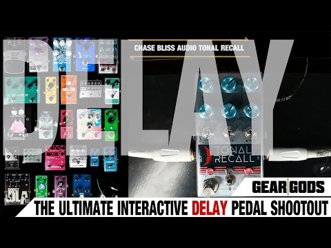 The ULTIMATE Interactive Delay Pedal Shootout - 25 Pedals! | GEAR GODS