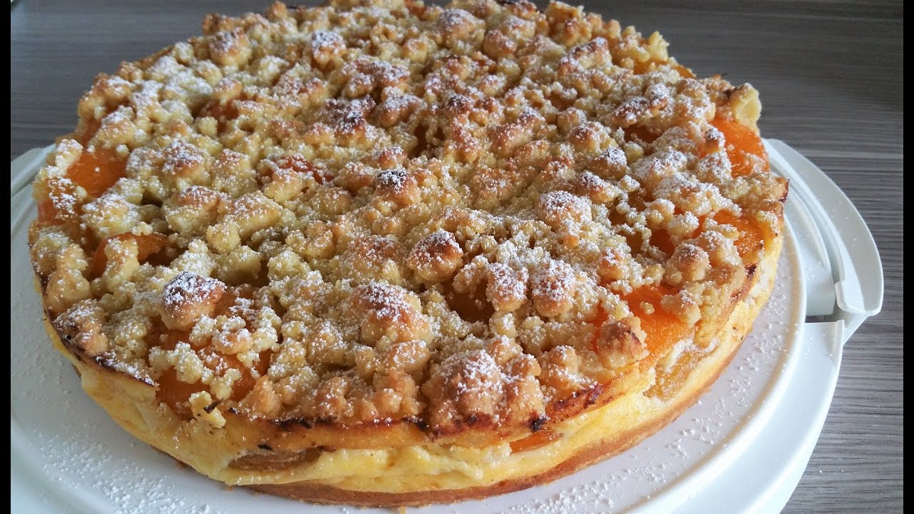 Aprikosen Käsekuchen | Cheesecake | Streuselkuchen - YouTube