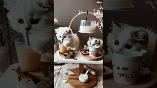 Tiny Barista on Duty! This Kitten Runs the Café Like a Pro ☕🐱#ViralKitten #ai universe