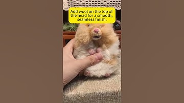 How to Make a Felted Hamster - Easy Needle Felting Tutorial by Maria Callary Toys #mariacallarytoys