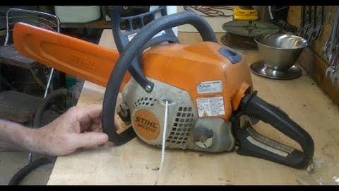 Stihl MS211C Replacement of recoil spring