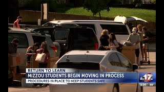 Mizzou students begin moving in