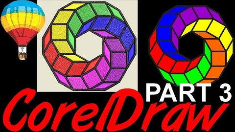 Corel Draw Tips & Tricks Twisted Polygon CUBES PART 3