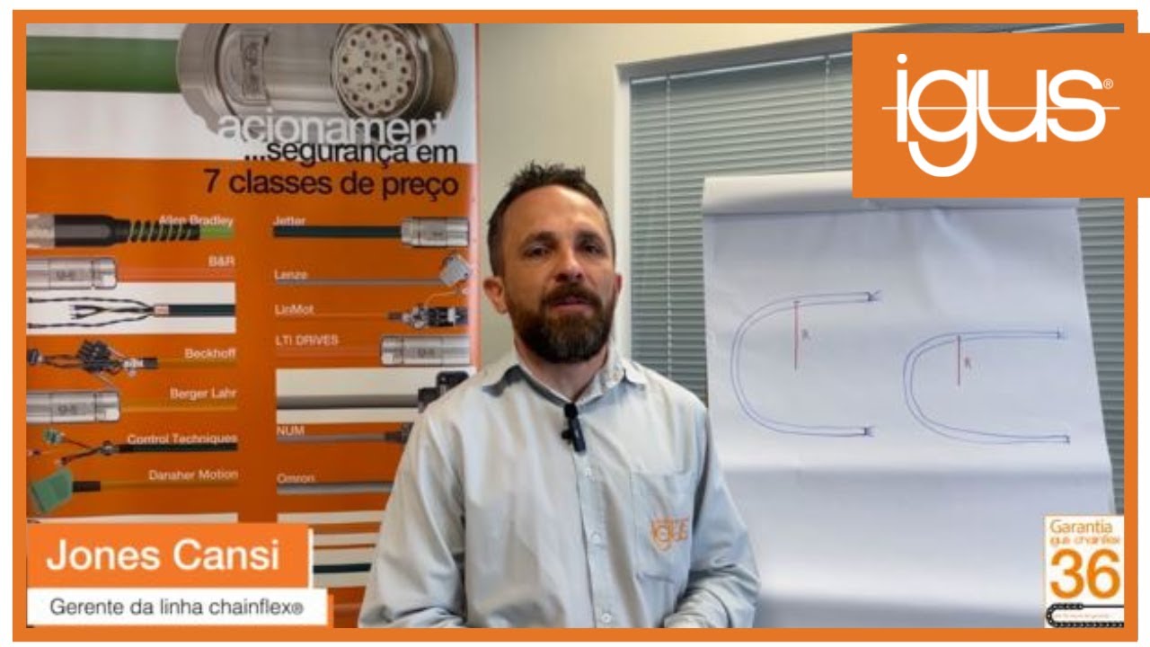 Cabos elétricos para movimentação chainflex® - Entenda um pouco mais sobre Raios de curvatura!