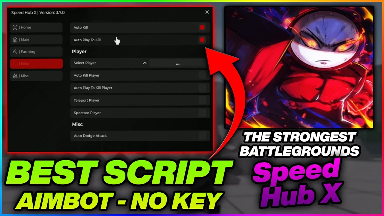 🔴Free Script | THE STRONGEST BATTLEGROUND | Auto Kill | Auto Block ...