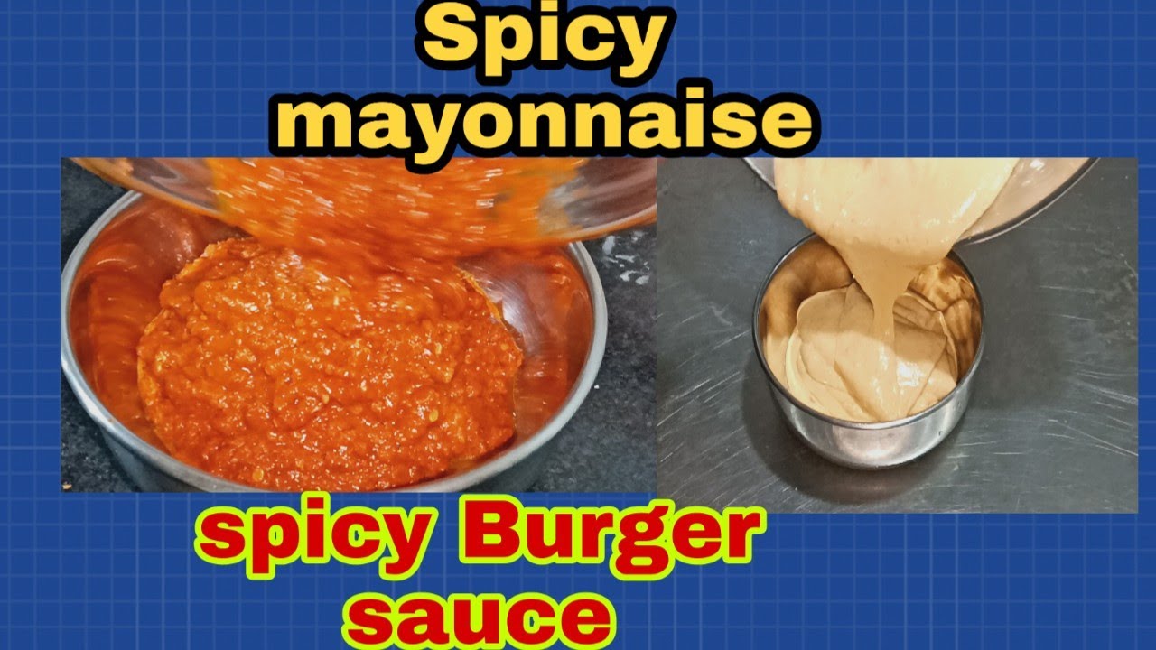 Easy Spicy mayonnaise recipe Spicy mayonnaise recipe for Burger YouTube