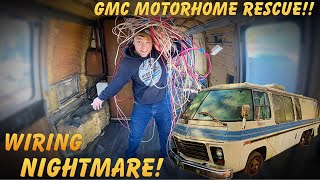 Rewiring an ABANDONED GMC Motorhome! Rescue Part 7