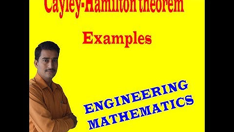 CAYLEY- HAMILTON THEOREM || 15MATDIP41 (PART-12) ||