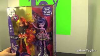 Equestria Girls SUNSET SHIMMER & TWILIGHT SPARKLE My Little Pony Dolls Review! by Bin's Toy Bin