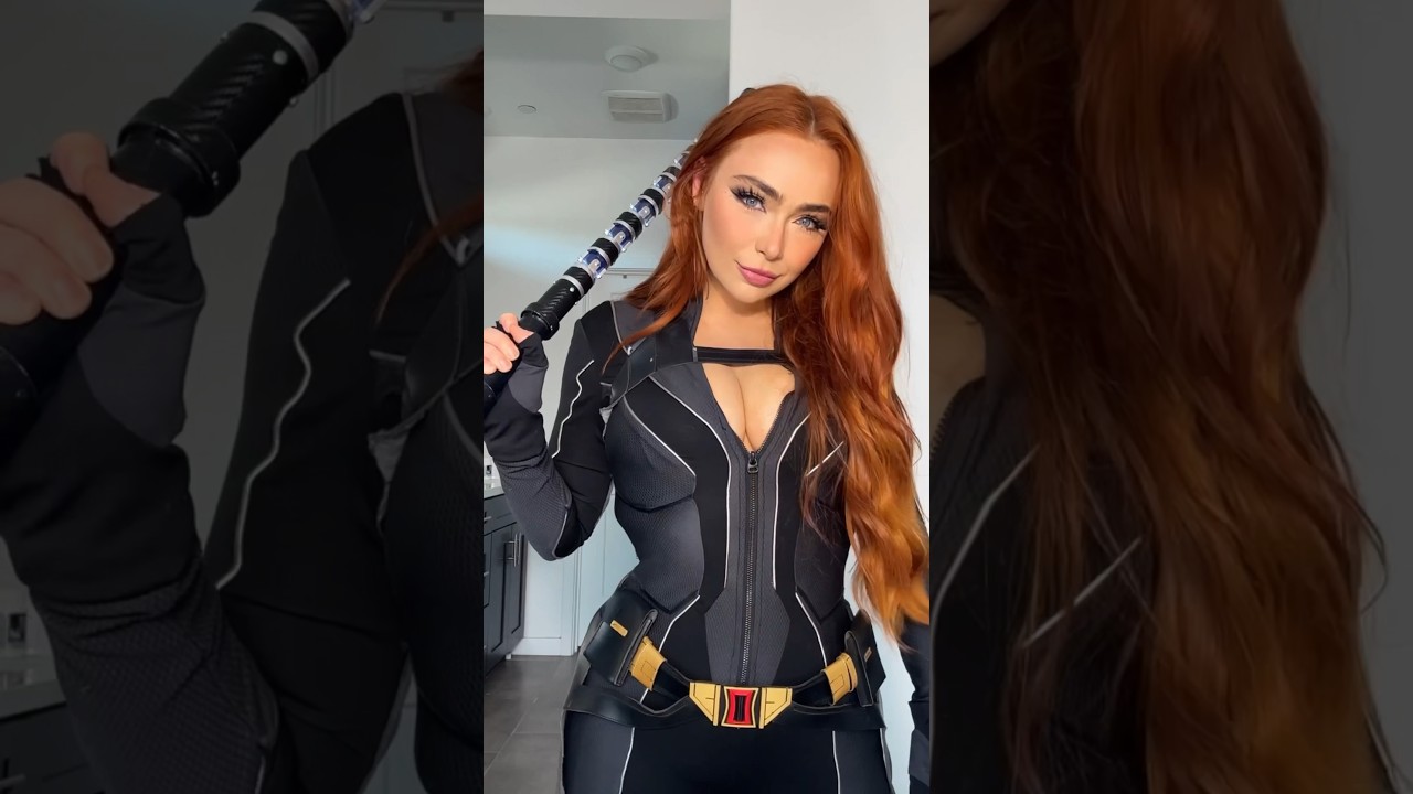 Black Widow is back 🖤🕷️ #cosplay #marvel #blackwidow