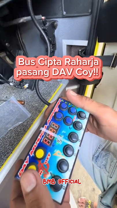 Detik Detik Bus Cipta Raharja Pasang Modul DAV #bus #busmania #basuri #bussid