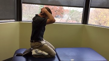 Kneeling thoracic flexion and extension
