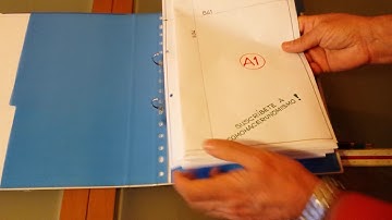 How to fold DIN A1 to fit in DIN A4 ring binder