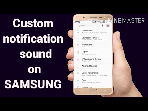 how to set custom notification sound on samsung j7 prime