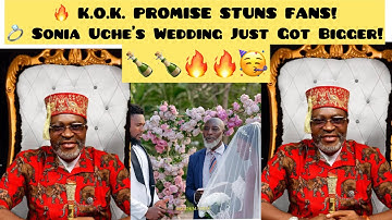 K.O.K Promise Leave Everyone Speechless! 😳 See What He Vowed To Do For Sonia Uche’s Wedding 💍🔥