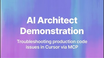 AI Architect | Troubleshooting Production Code Issues in Cursor via MCP
