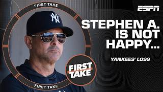 Stephen A. Goes Off On Aaron Boone After Wild Card Loss He Shouldnt Be Managing First Take