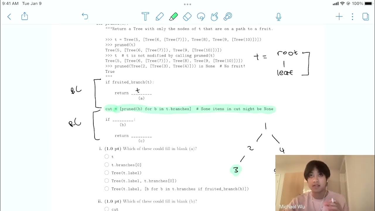 CS 61A Fall 2021 Final Question 3b YouTube