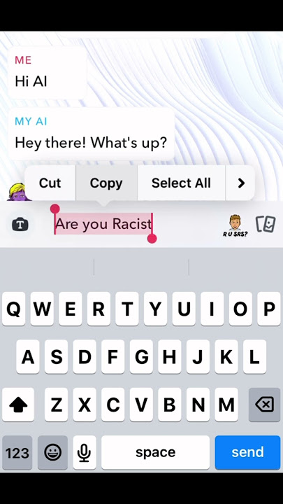 Snapchat AI needs to calm down #funny #ai #snapchat